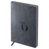 Ежедневник датированный 2026г., А6+, 176л., мягкий переплет, кожзам, BG "Shine. Iron", серый, цветной срез