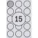 Этикетки самоклеящиеся ProMEGA Label D=50 мм/15 шт. на л. А4 100 л./уп