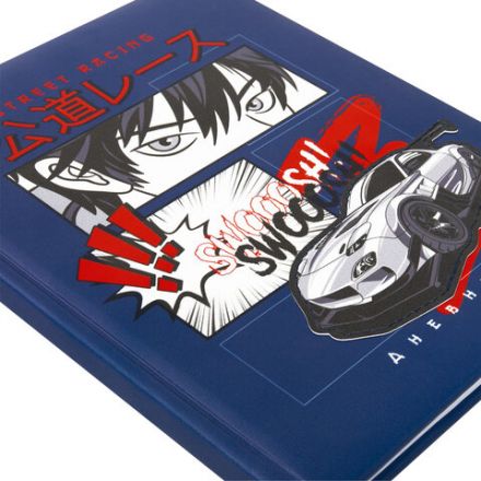 Дневник 1-4 класс 48 л., кожзам (твердая с поролоном), печать, аппликация, ЮНЛАНДИЯ, "Гонка!", 106214