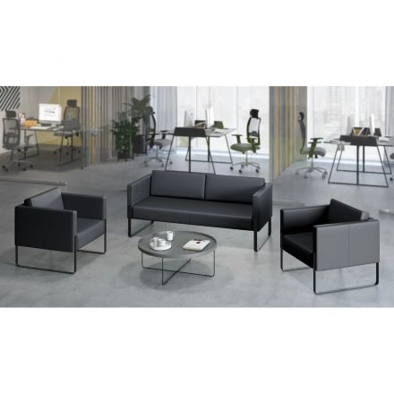 Диван EF_Тренд 3м серый к/з Euroline 995