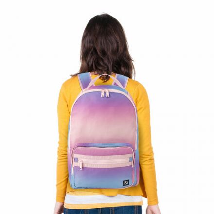 Рюкзак BRAUBERG MULTICOLOR универсальный, нейлон, "Rainbow", разноцветный, 43х28х14 см, 229888