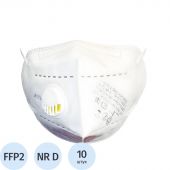 Респиратор (полумаска) с кл FFP2 12ПДК, Р-КН95-2-01, 10шт/уп