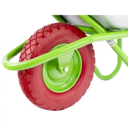 Тачка строительная с PU колесом, г/п 180 кг, объем 90 л// Сибртех 68968