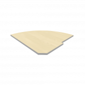 Riva Полка для стойки угловой (завершающий элемент) А.РС-5.2 Клён металлик 815*815*22