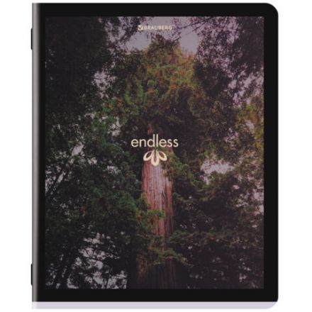 Тетрадь А5, 48 л., BRAUBERG, скоба, клетка, матовая ламинация, "Природа", (микс в спайке), 405337