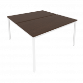 Slim Рабочая станция на металлокаркасе С.СП-5.3 Венге/Белый металл 1380*1475*750