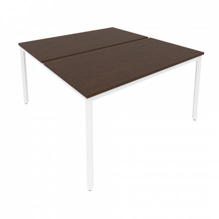 Slim Рабочая станция на металлокаркасе С.СП-5.3 Венге/Белый металл 1380*1475*750