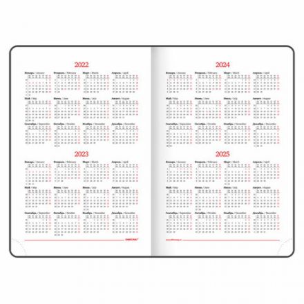 Ежедневник недатированный А5 (148x218 мм), ОФИСМАГ, под кожу, магнитный клапан, 160 л., черный, 115082