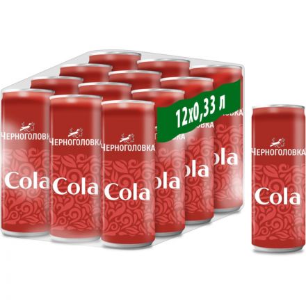 Лимонад Черноголовка Кола Ориджинал 0,33 л ж/б Лимонад Черноголовка Кола Ориджинал 0,33 л ж/б