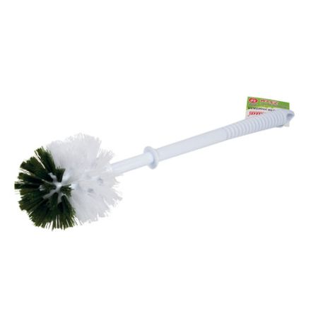 Ершик для унитаза без подставки, пластик, бело-зеленый, ЛЮБАША, 603628