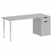Home Office Стол письменный VR.SP-3-178.1 Серый/Хром опоры 1780*720*750