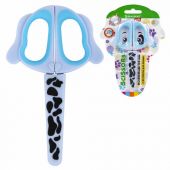 Ножницы 130 мм, фигурные рукоятки с резиновыми вставками "Далматин", с чехлом, BRAUBERG KIDS, 238352