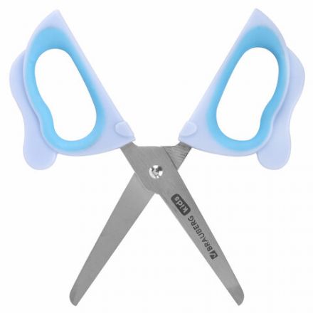 Ножницы 130 мм, фигурные рукоятки с резиновыми вставками "Далматин", с чехлом, BRAUBERG KIDS, 238352 Ножницы 130 мм, фигурные рукоятки с резиновыми вставками "Далматин", с чехлом, BRAUBERG KIDS, 238352