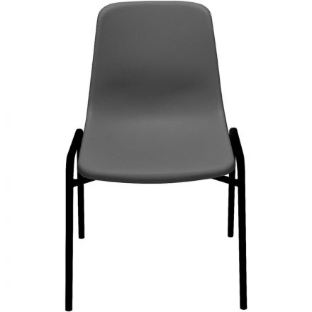 Стул GL_Стрит ЭМАЛЬ ЧЕРНЫЙ МУАР, пластик серый