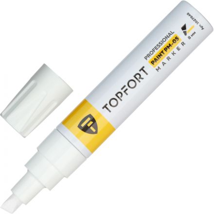 Маркер лаковый TOPFORT Paint 8 мм белый