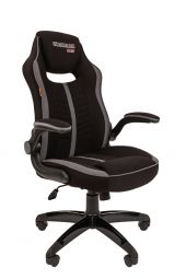 Кресло Chairman game 19 Россия ткань черн./сер. н.п.