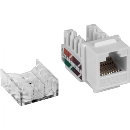 Модуль Keystone TWT TWT-OK45UTP/5E-WH RJ45, Cat.5E, UTP, 90 градусов, белый Модуль Keystone TWT TWT-OK45UTP/5E-WH RJ45, Cat.5E, UTP, 90 градусов, белый