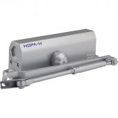 Доводчик НОРА-М 740 DA  (от 60 до 110кг) (сер.) с задержкой закрывания