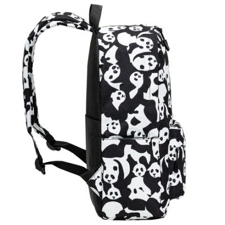 Рюкзак HEIKKI POSITIVE (ХЕЙКИ) универсальный, карман-антивор, "Pandas", 42х28х14 см, 272544