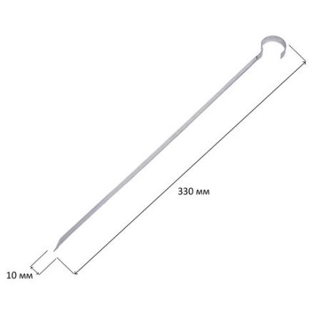 Мангал сборный размер 350х240х350 мм + 6 шампуров в плёнке длина 330 мм, в плёнке, 701724