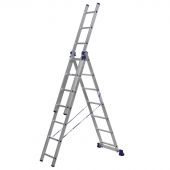 Лестница Алюмет алюминиевая трехсекционная 3x7 5307