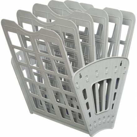 Лоток для бумаг Attache Веер сборный на 5 отделений серый юк