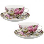 Набор чайный 4 предм. Белый лебедь Драгоценный момент