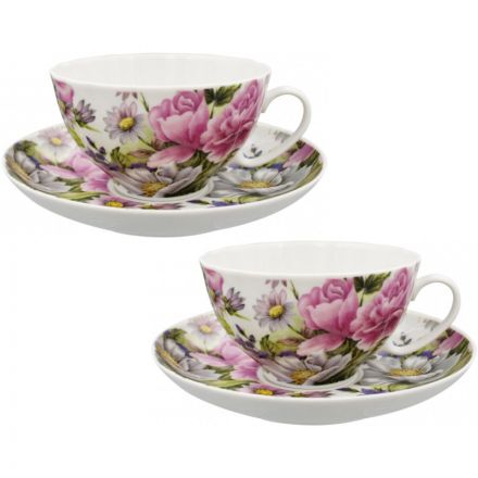 Набор чайный 4 предм. Белый лебедь Драгоценный момент