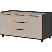 Тумба выкатн. Easy Loft Director 241T006 1170x500x635 дуб скандин/графит