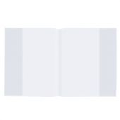 Обложка ПП для тетрадей и дневников, ПЛОТНАЯ, 60 мкм, 210х350 мм, прозрачная, ПИФАГОР, 223075