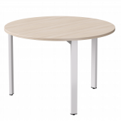Стол переговорный Everprof EVO D1100 1100x755 Дуб Соната/Белый