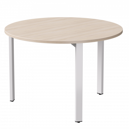 Стол переговорный Everprof EVO D1100 1100x755 Дуб Соната/Белый