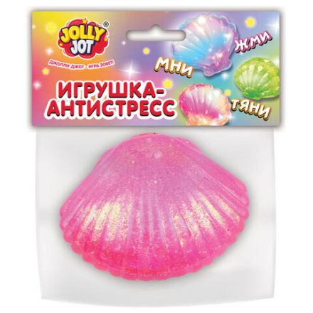 Игрушка-антистресс "РАКОВИНА", 8 см, ассорти 4 цвета, дисплей, JOLLY JOT (ДЖОЛЛИ ДЖОТ), 665814