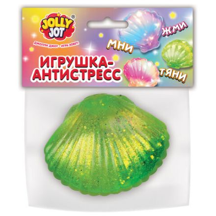 Игрушка-антистресс "РАКОВИНА", 8 см, ассорти 4 цвета, дисплей, JOLLY JOT (ДЖОЛЛИ ДЖОТ), 665814
