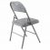 Стул складной BRABIX "Golf Plus CF-003 КОМФОРТ", серый каркас, серая ткань, 532890