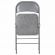 Стул складной BRABIX "Golf Plus CF-003 КОМФОРТ", серый каркас, серая ткань, 532890