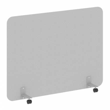 R-line Перегородка на металлических опорах, на роликах DP.R-160-120 Серый/Серый металл 1600*18*1200