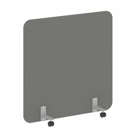 R-line Перегородка на металлических опорах, на роликах DP.R-120-120 Металлик/Серый металл 1200*18*1200