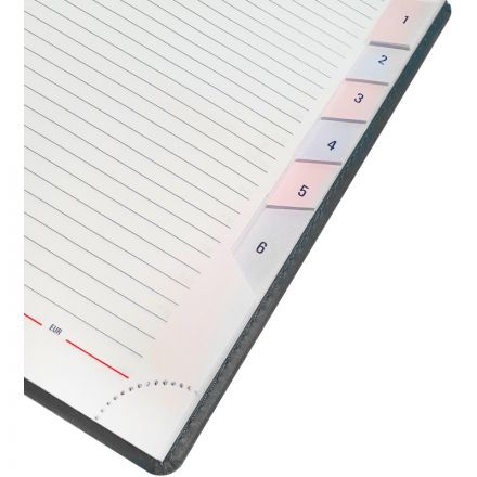 Ежедневник датированный 2026 АТТАСНЕ А5, 180л, 143х210мм, Сиам серый