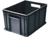 Ящик 400х300х230 сплошной, с ручками серый Ящик 400х300х230 сплошной, с ручками серый