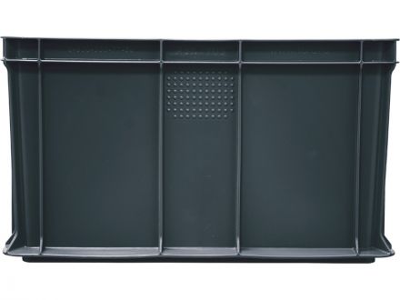 Ящик 400х300х230 сплошной, с ручками  серый