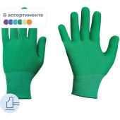 Перчатки защитные нейлоновые без ПВХ (р.9/11)