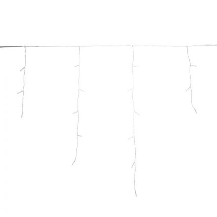 Электрогирлянда АЙСИКЛ (бахрома) 5х0,6м, IP44, 112LED Теп бел 255-526