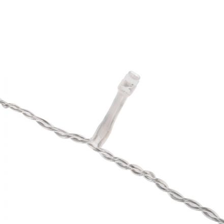 Электрогирлянда АЙСИКЛ (бахрома) 5х0,6м, IP44, 112LED Теп бел 255-526