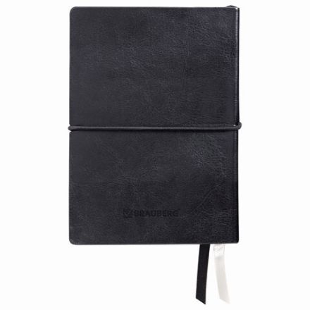 Блокнот МАЛЫЙ ФОРМАТ (100х150 мм) А6, BRAUBERG "Black Jack", 128 л., гладкий кожзам, резинка, клетка, черный, 125243 Блокнот МАЛЫЙ ФОРМАТ (100х150 мм) А6, BRAUBERG "Black Jack", 128 л., гладкий кожзам, резинка, клетка, черный, 125243