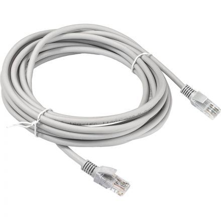 Патч-корд ExeGate UTP-RJ45-RJ45-5e-CU-5M-GY, cat.5e, 5м,серый <EX282014RUS