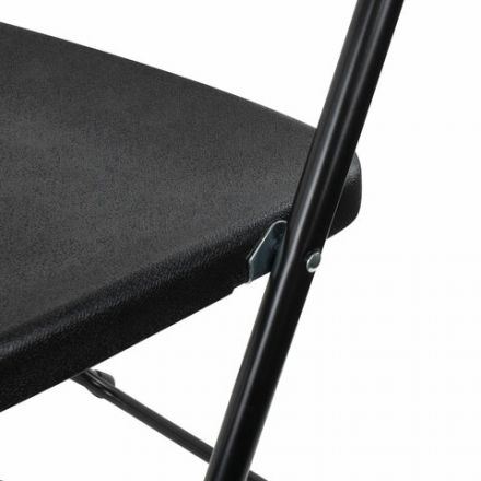 Стул складной BRABIX "Golf CF-002", черный каркас, пластик черный, 531563 Стул складной BRABIX "Golf CF-002", черный каркас, пластик черный, 531563