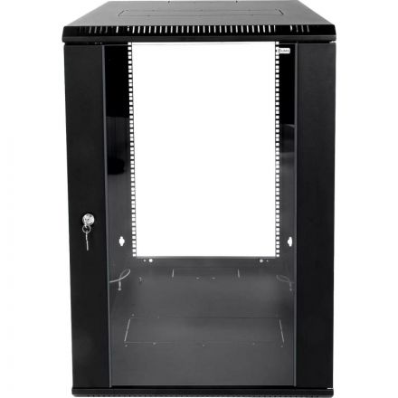 Шкаф настенный ЦМО разб. 12U(600х650)дверь стекло,черн (ШРН-Э-12.650-9005)