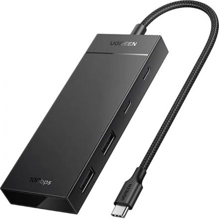 Разветвитель UGREEN CM806 (35583) USB-C to 2xUSB-A/2xUSB-C Хаб безPD черный Разветвитель UGREEN CM806 (35583) USB-C to 2xUSB-A/2xUSB-C Хаб безPD черный