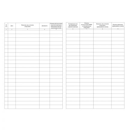 Журнал утреннего фильтра сотрудников КЖ-1776